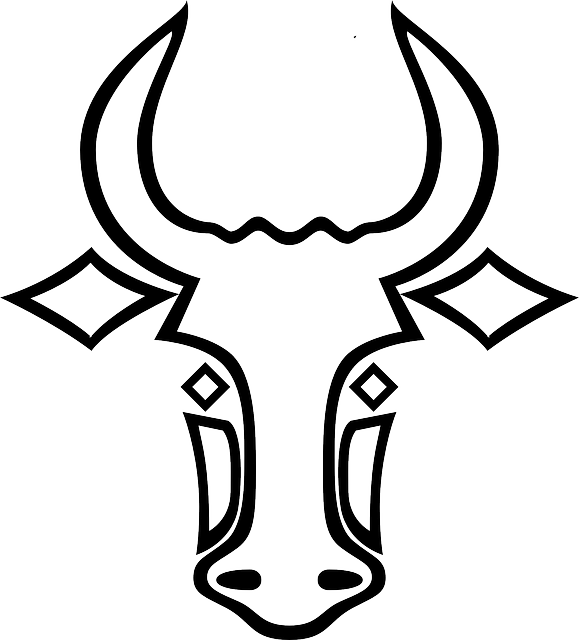 Animal - Bull Head Drawing Easy Clipart (579x640), Png Download