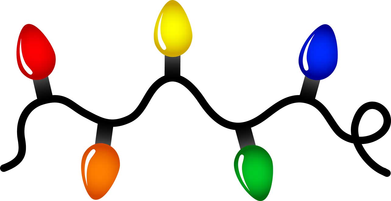 We Want To Alleviate Your Financial Stress This Holiday - Clip Art Christmas Lights - Png Download (1285x660), Png Download