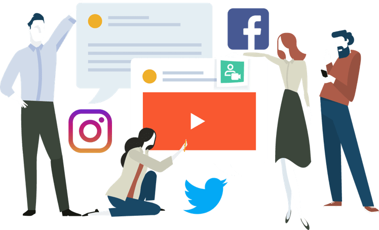 Serve Up Tasty Social Media Content - Illustration Clipart (748x453), Png Download