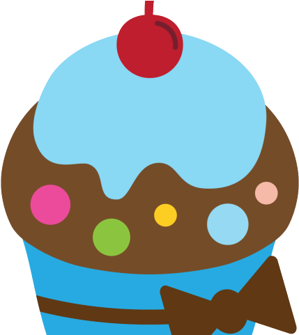 Vanilla Cupcake Clipart Candyland - Baby Shower - Png Download (640x480), Png Download