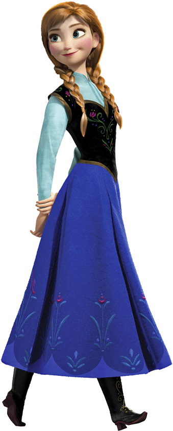 Frozen Ana Clip Art - Roommates Frozen Anna Wall Decals - Png Download (360x857), Png Download