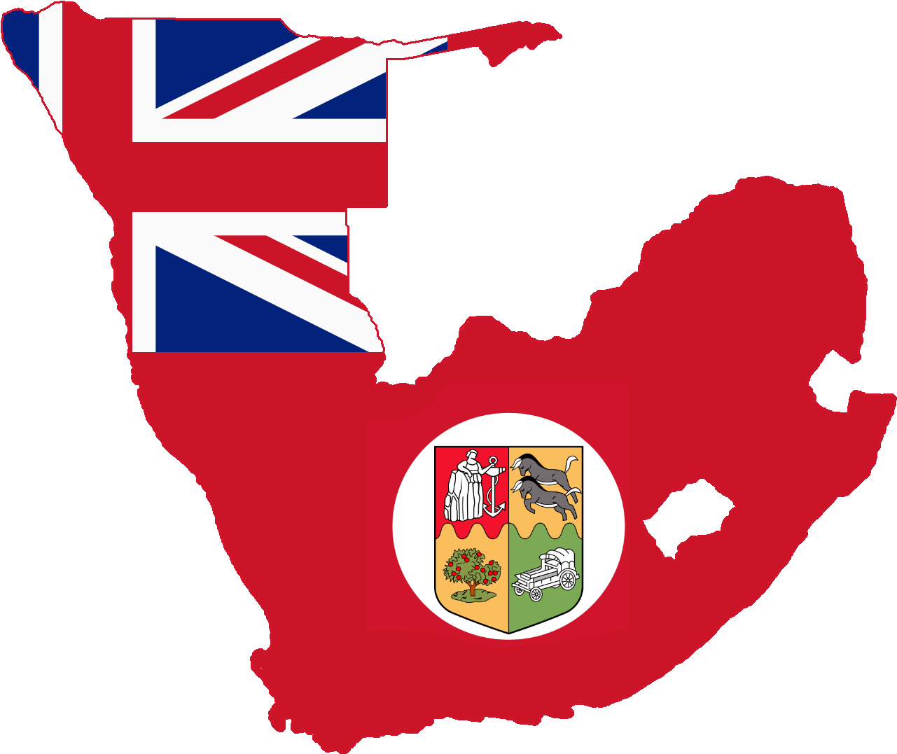 South Africa Flag Map - Union Jack Flag To Print Clipart (1507x1266), Png Download