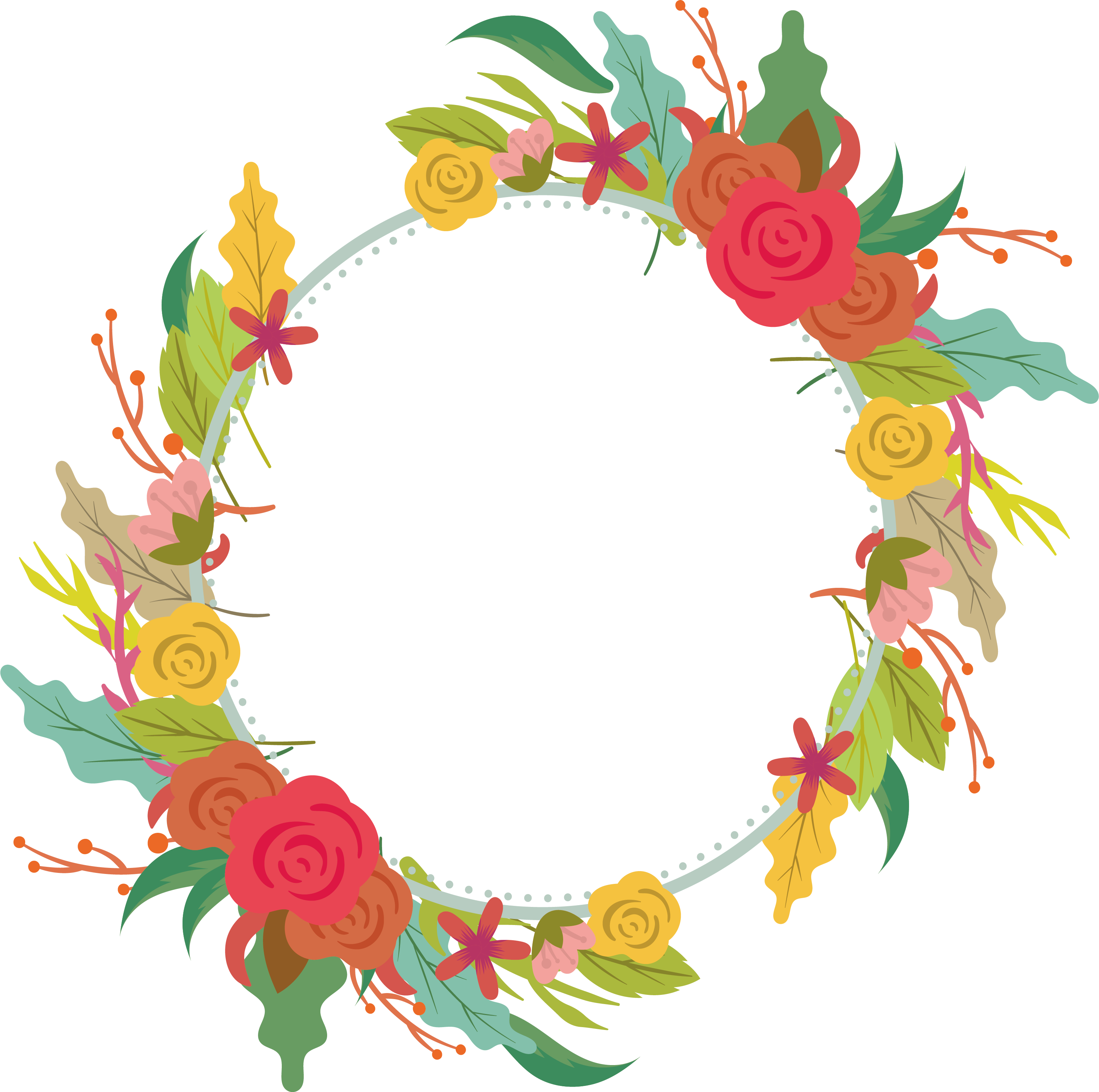 Decor Vector Garland Image Transparent Download - Garland Clipart (3101x3080), Png Download