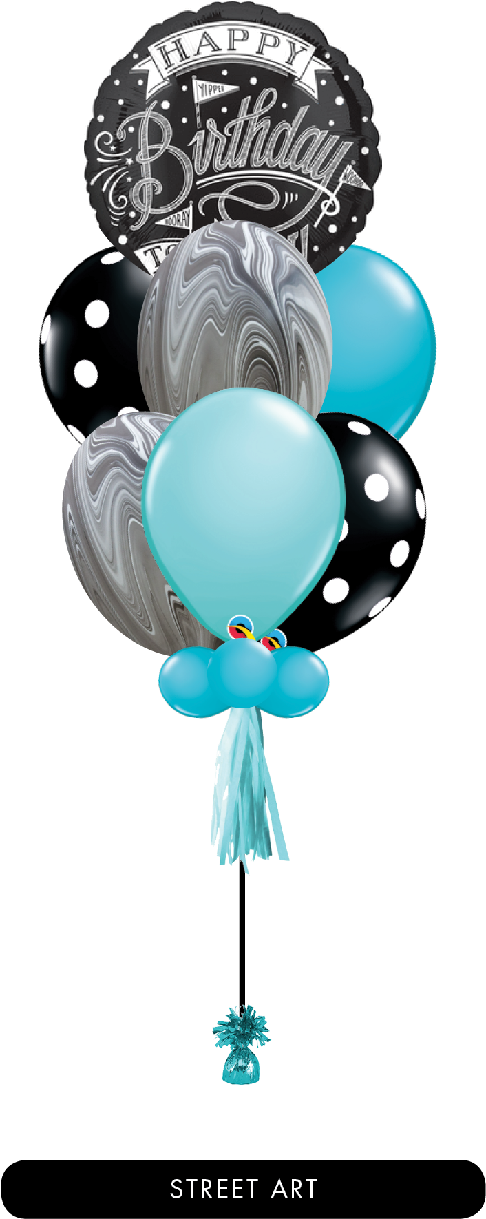 Amscan Birthday Round Plate, Black/white, 7" Clipart (960x1980), Png Download