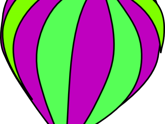 Hot Air Balloon Clipart Purple - Png Download (640x480), Png Download