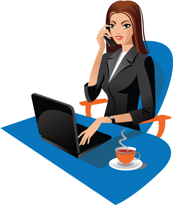 Content Marketing - Cartoon Clipart (600x750), Png Download