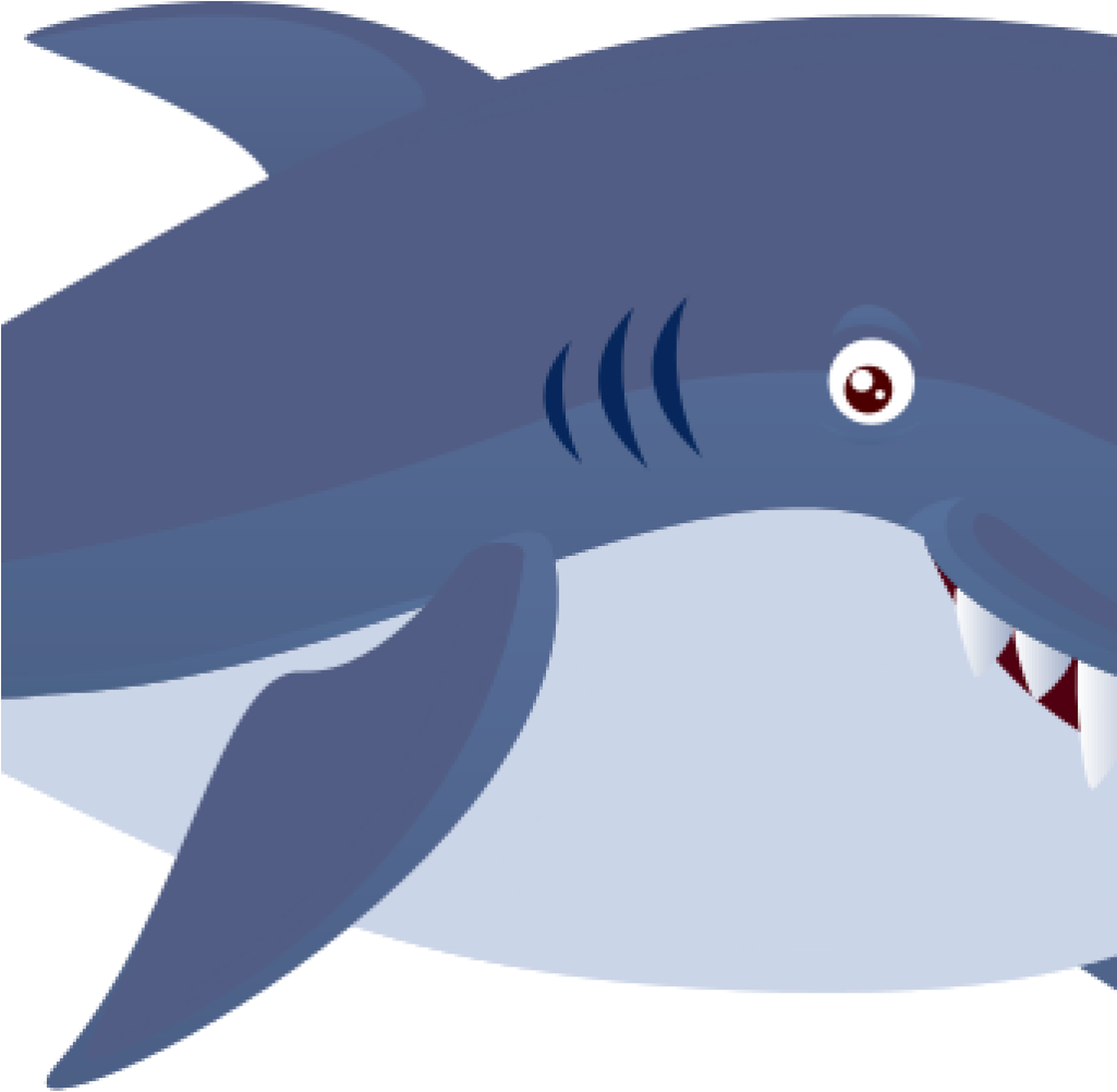Free Shark Clipart Free Shark Clipart Space Clipart - Shark Cartoon Fish Png Transparent Png (1024x1024), Png Download