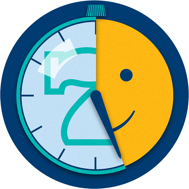 Ticking Clock Reveals The Longer You Play, The More - Clock Clipart (637x637), Png Download