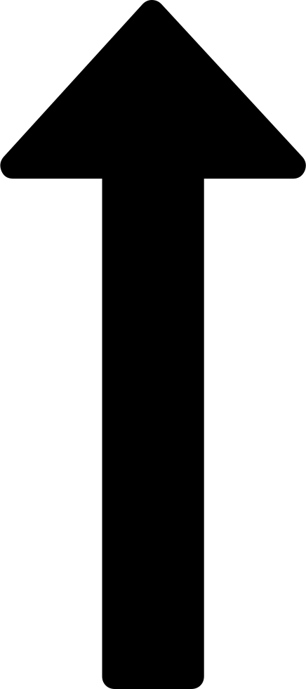 Long Svg Png Icon Free Download Onlinewebfonts - Long Arrow Up Png Clipart (436x980), Png Download