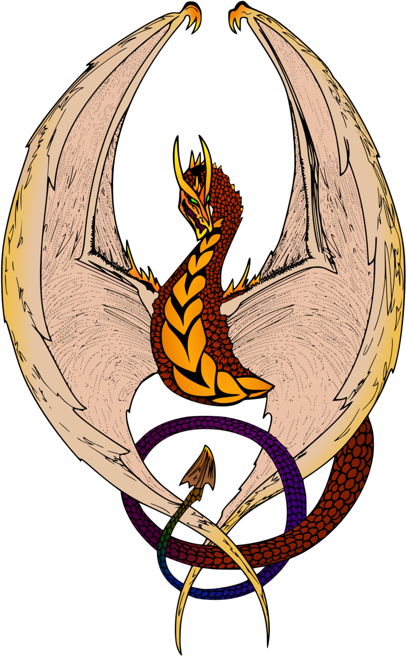 Viking Cliparts 20, Buy Clip Art - Vector Dragon - Png Download (958x1355), Png Download