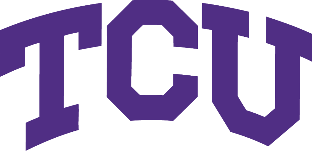 Linebacker 6-2, 210 Broken Arrow, - Tcu Horned Frogs 6x12 Indoor Outdoor Wordmark Car Accessory Clipart (1000x485), Png Download