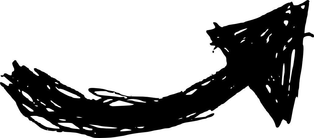 Free Download - Grunge Arrow Clipart (1024x449), Png Download