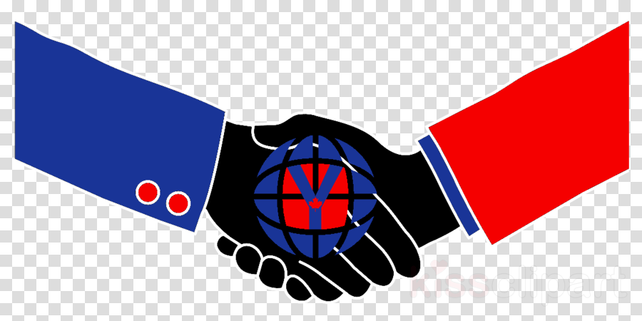 Handshake Silhouette Clipart Handshake Clip Art - Clip Art Hand Shake Png Transparent Png (900x450), Png Download