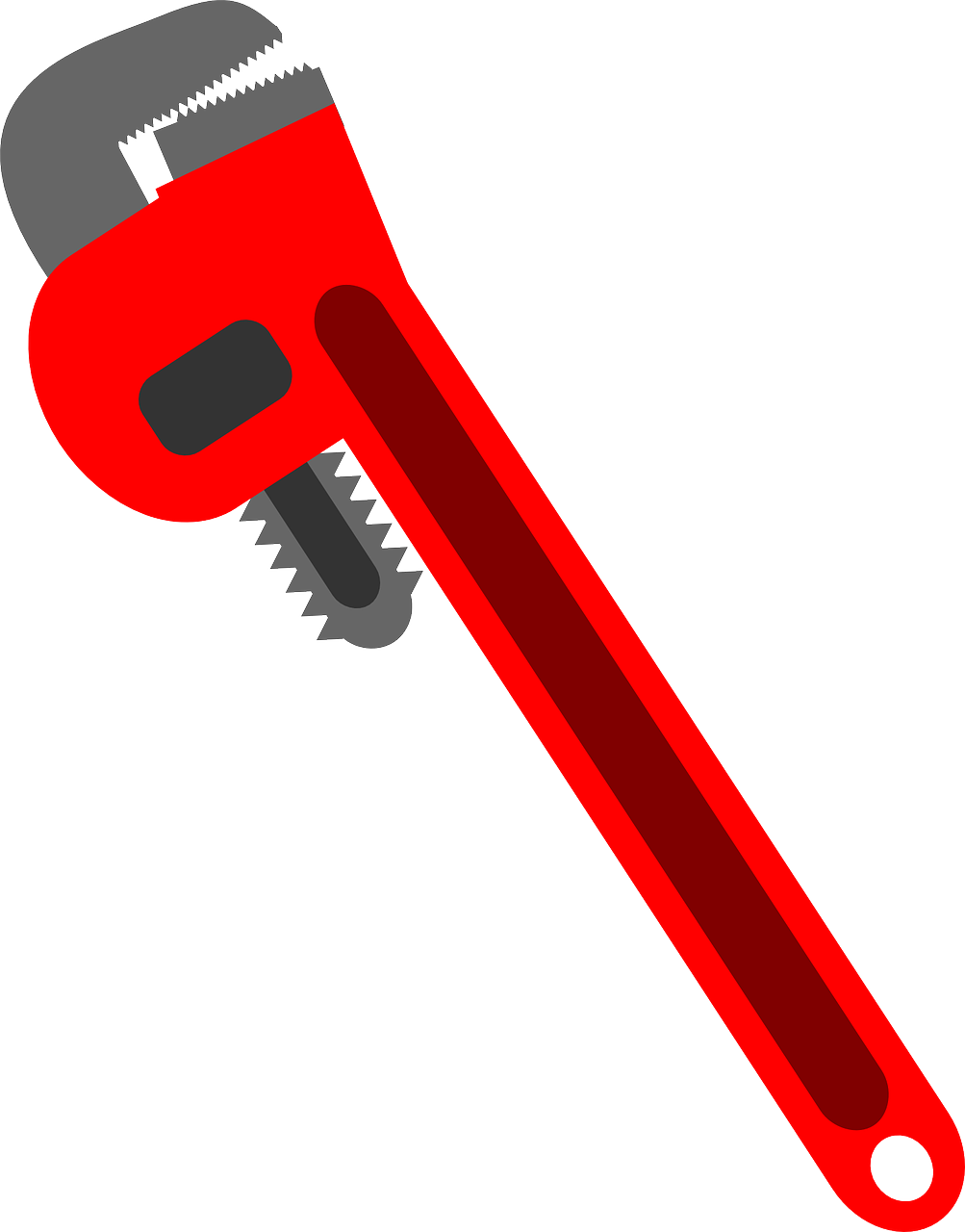 Pipe Wrench Clip Art - Monkey Wrench Clipart - Png Download (1003x1280), Png Download