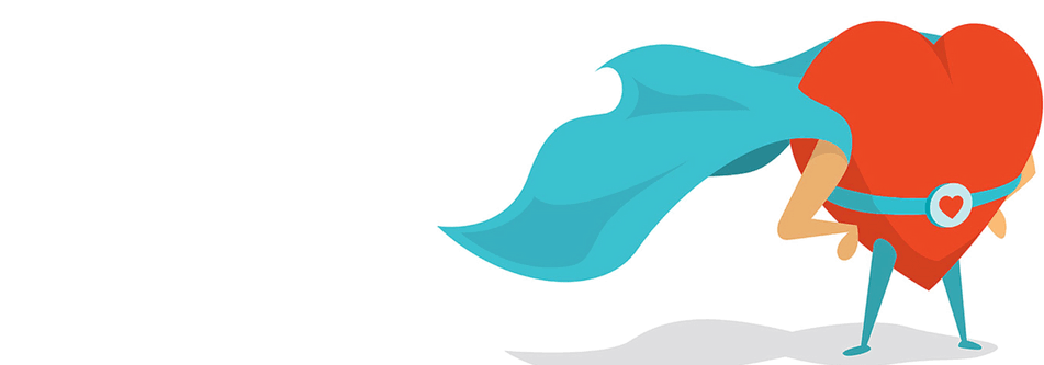 Nominate A Volunteer Hero For Our Annual Volunteer - Cartoon Heart With A Cape Clipart (960x360), Png Download
