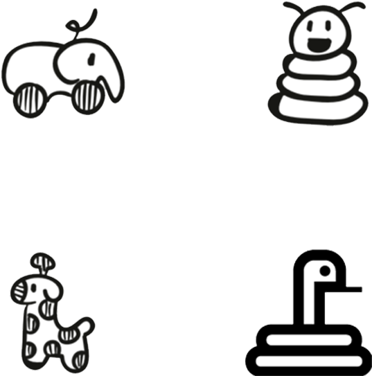 Hand Drawn Animal Doodle Icons - Icon Clipart (1024x600), Png Download