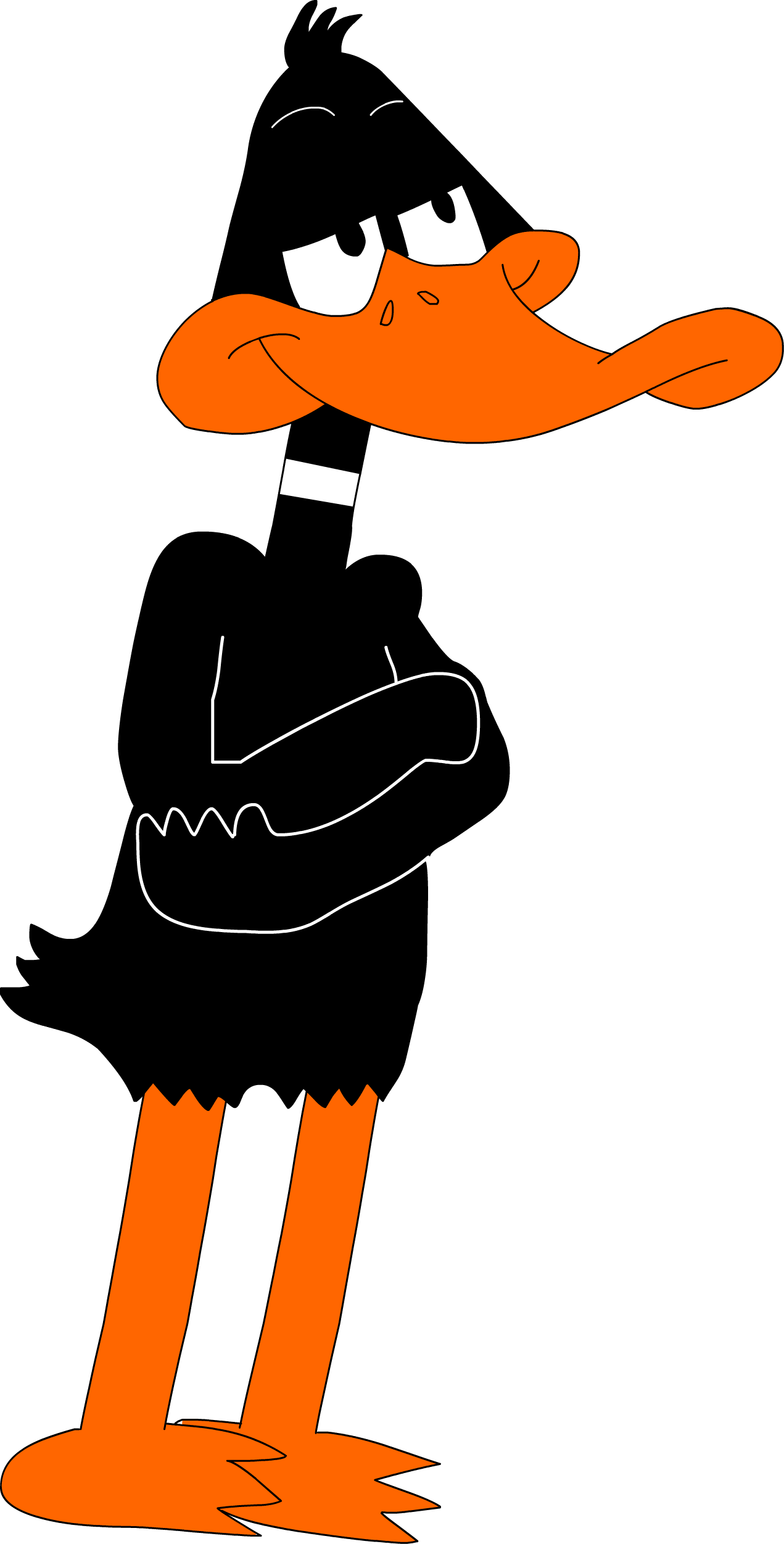 Daffy Duck-4 - Duck Clipart (1271x2503), Png Download