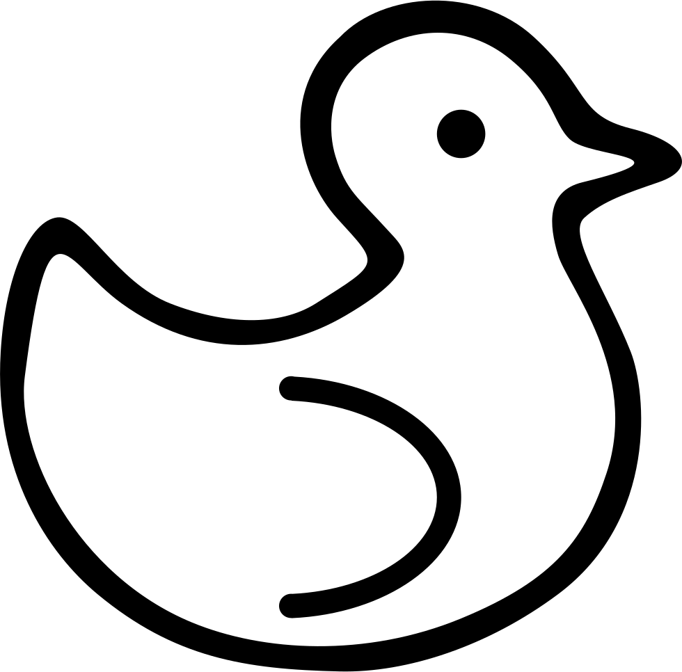 Duck Comments - Hand Clipart Black And White - Png Download (980x966), Png Download