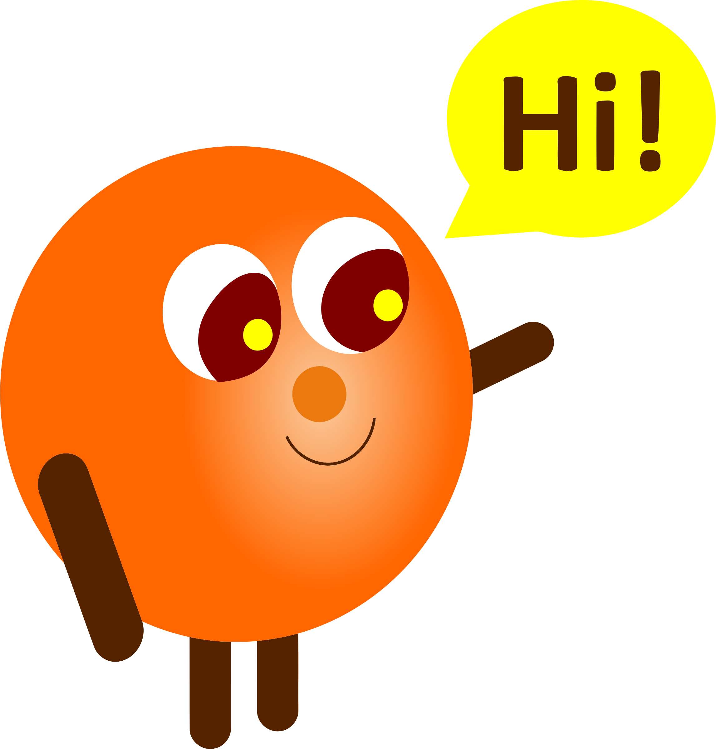 Drawing Computer Icons Line Art Cartoon - Hi Clipart - Png Download (717x750), Png Download