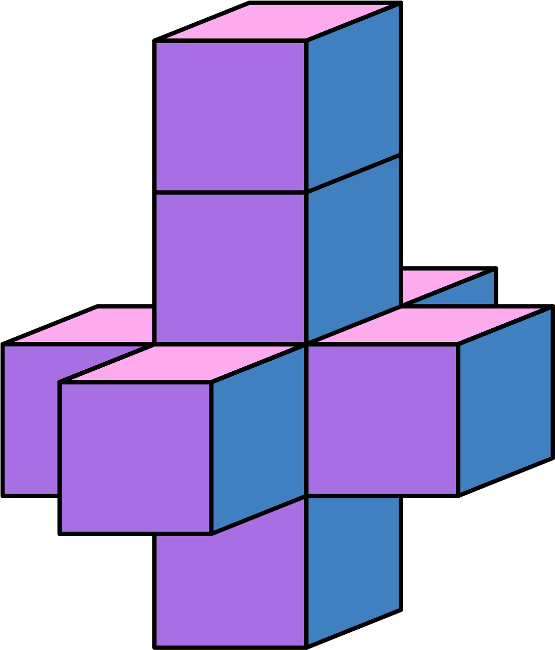 " And He Built A Crooked House " - Tesseract Net Clipart (1200x1350), Png Download