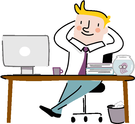 Case Studies Global Mac It Glue Man Clipart (700x700), Png Download