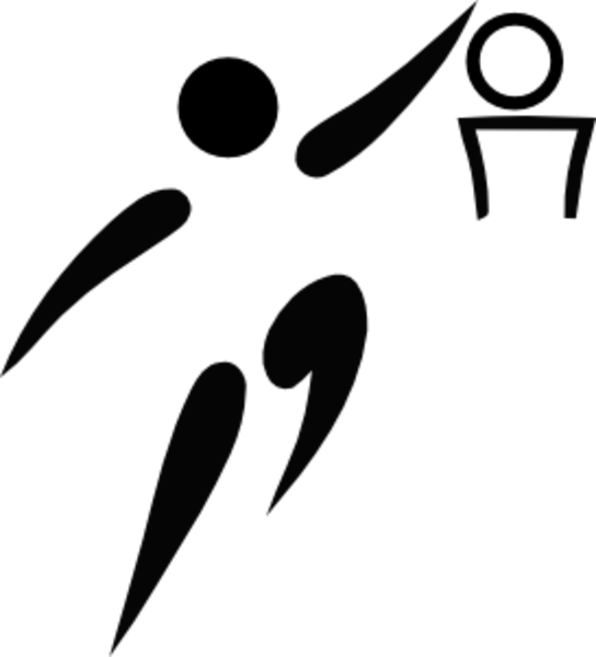 Olympic Sports Basketball Pictogram Svg Med - Basketball Pictogram Clipart (544x600), Png Download