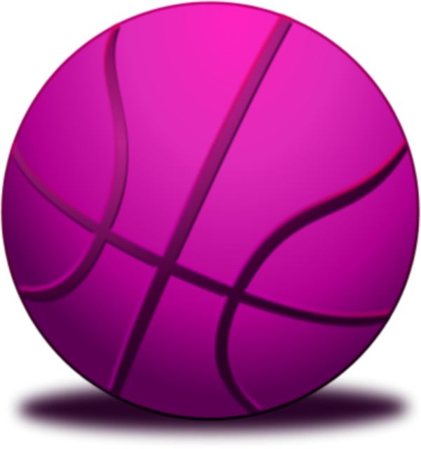 Purple Basketball Clipart - Basketball Small Png Transparent Png (600x640), Png Download