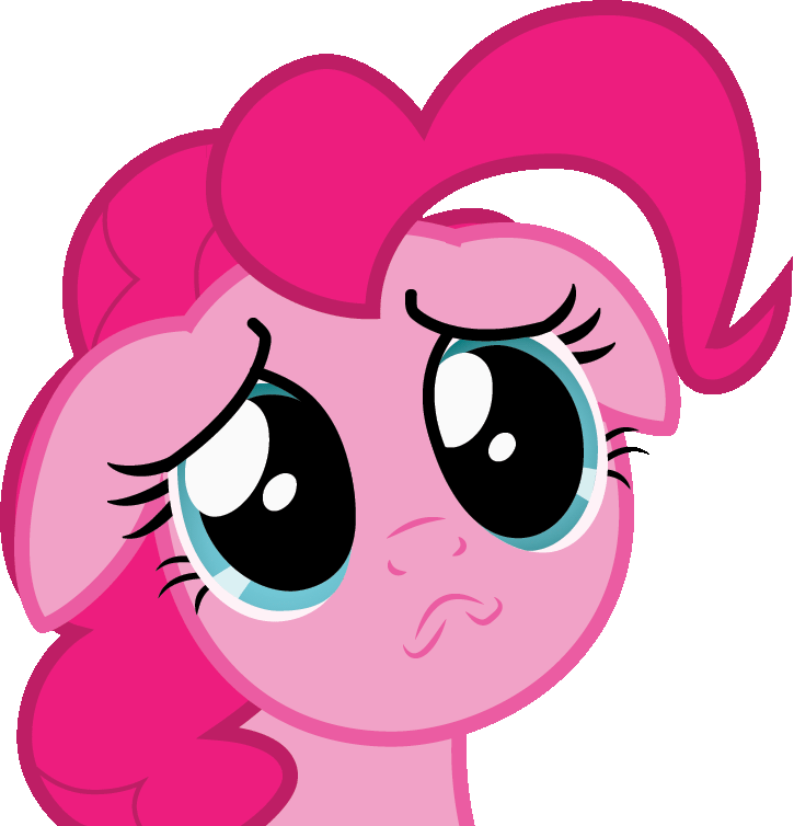 Pie Clipart Dog - Pinkie Pie Sad Gif - Png Download (725x754), Png Download