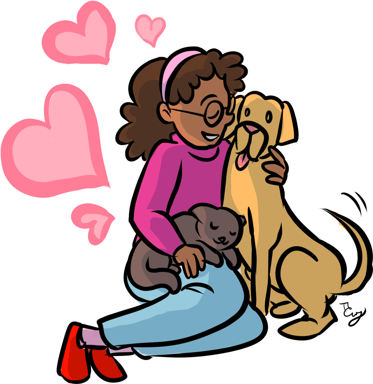 Free & For Sale' Facebook Page Brings Happy Tales Of - Cartoon Clipart (1447x1447), Png Download