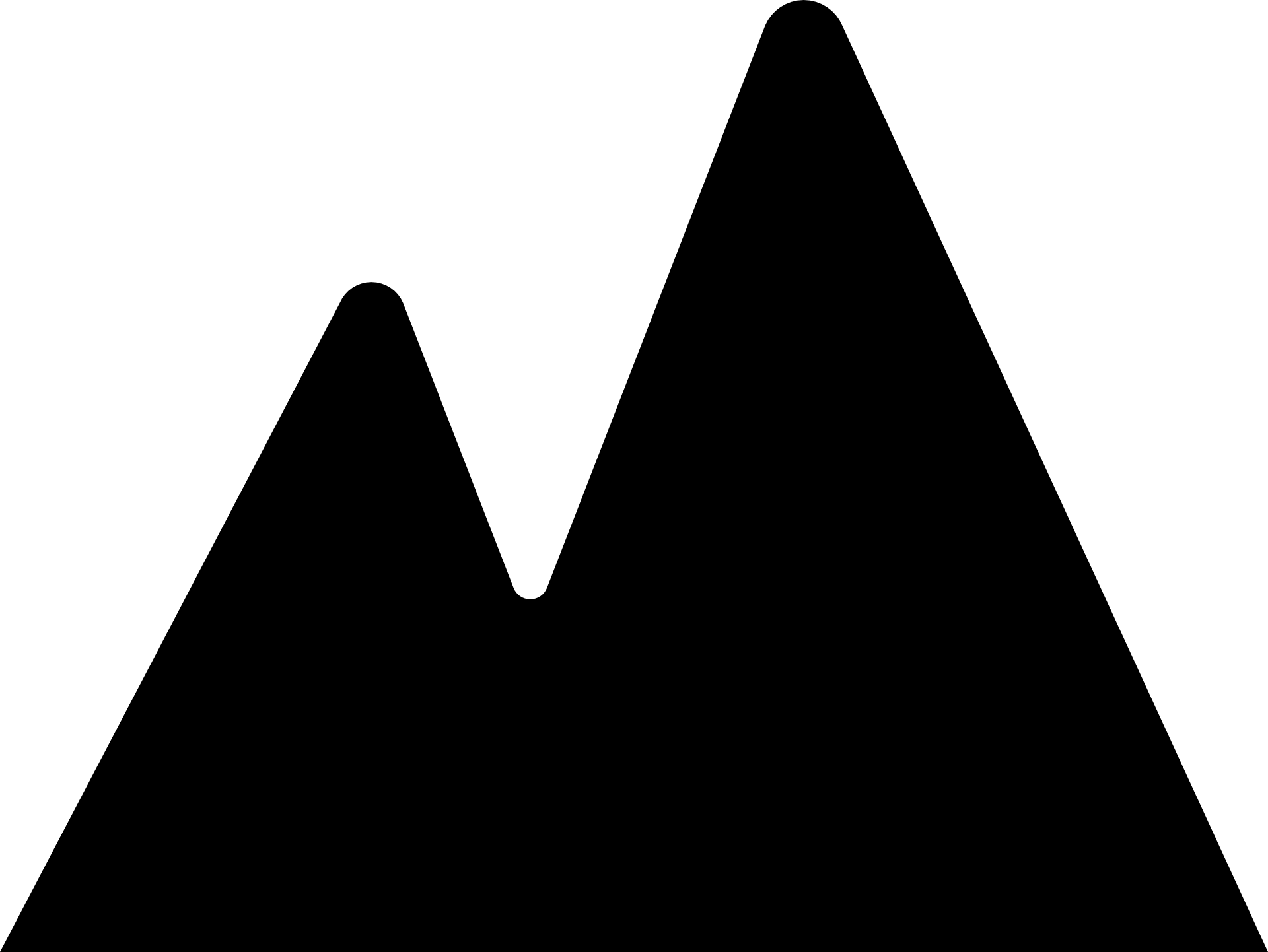 Mountains Distant Setting - Photography Clipart (1280x961), Png Download