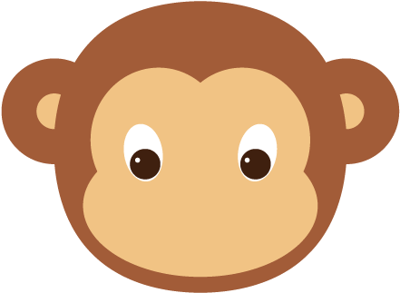 Clipart Free Stock How To Create A Hanging Illustration - Monkey Adobe Illustrator - Png Download (850x421), Png Download
