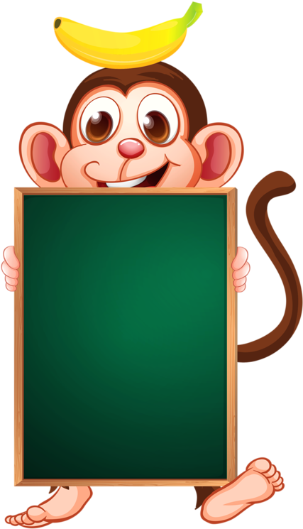 Яндекс - Фотки - Monkey Border Clipart Png Transparent Png (497x800), Png Download