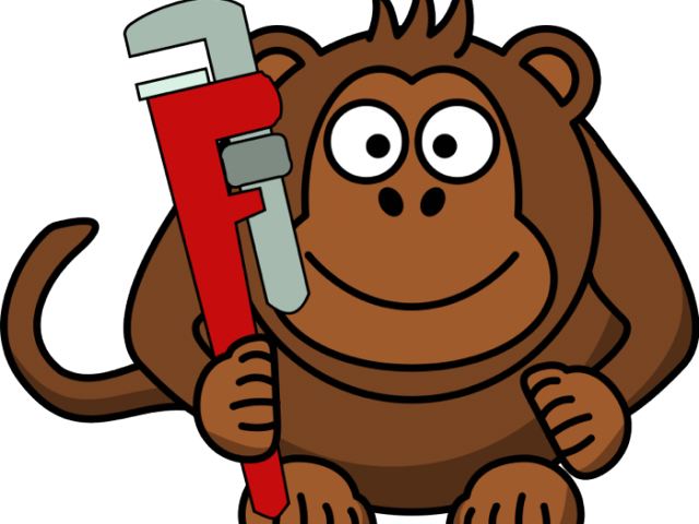 Monkey Clipart Mommy - Monkey With A Spanner - Png Download (640x480), Png Download