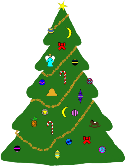 Christmas Tree Christmas Ornament Christmas Day Christmas - Arvore De Natal Em Desenho Clipart (580x750), Png Download