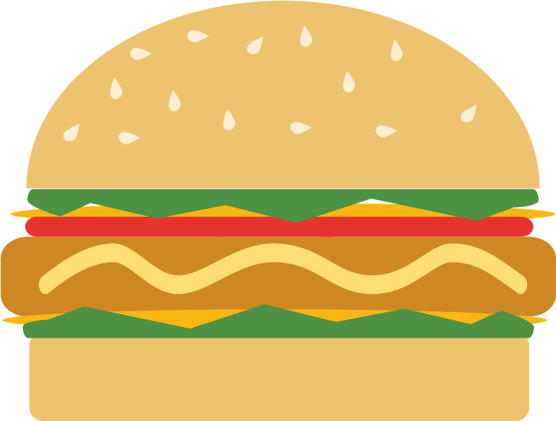 Cheeseburger Clipart (800x800), Png Download