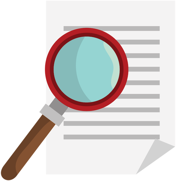 Magnifying Glass - Gestión Clipart (800x800), Png Download