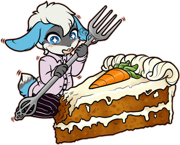 The Perfect Carrot Cake - Cartoon Clipart (700x550), Png Download