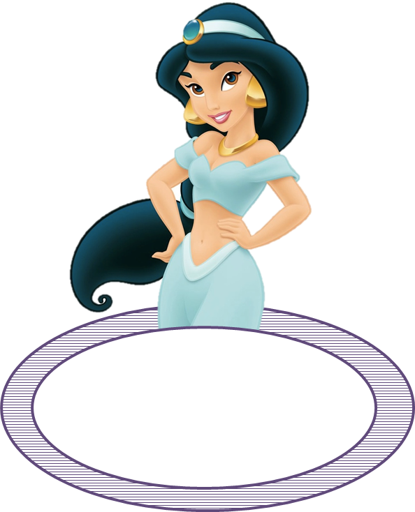 Download Princesa Jasmine Clipart Princess Jasmine - Disney Princess - Jasmine Peel And Stick Giant Wall - Png Download (594x734), Png Download