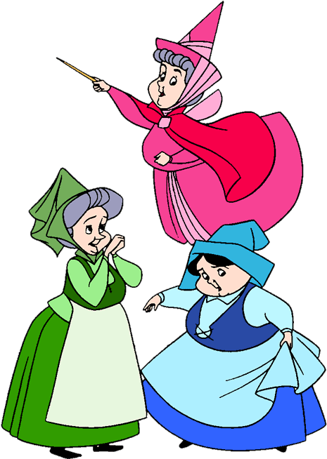 Flora, Fauna And Merryweather Clip Art - Three Good Fairies Disney - Png Download (500x665), Png Download