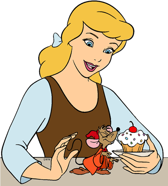 Disney Clipart, Disney Princesses, Disney Characters, - Cinderella With The Mice - Png Download (542x607), Png Download