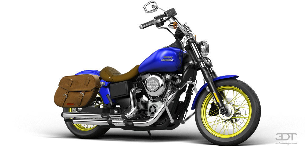 Harley-davidson Dyna Street Bob Cruiser 2015 Tuning - 3d Tuning Clipart (1004x500), Png Download