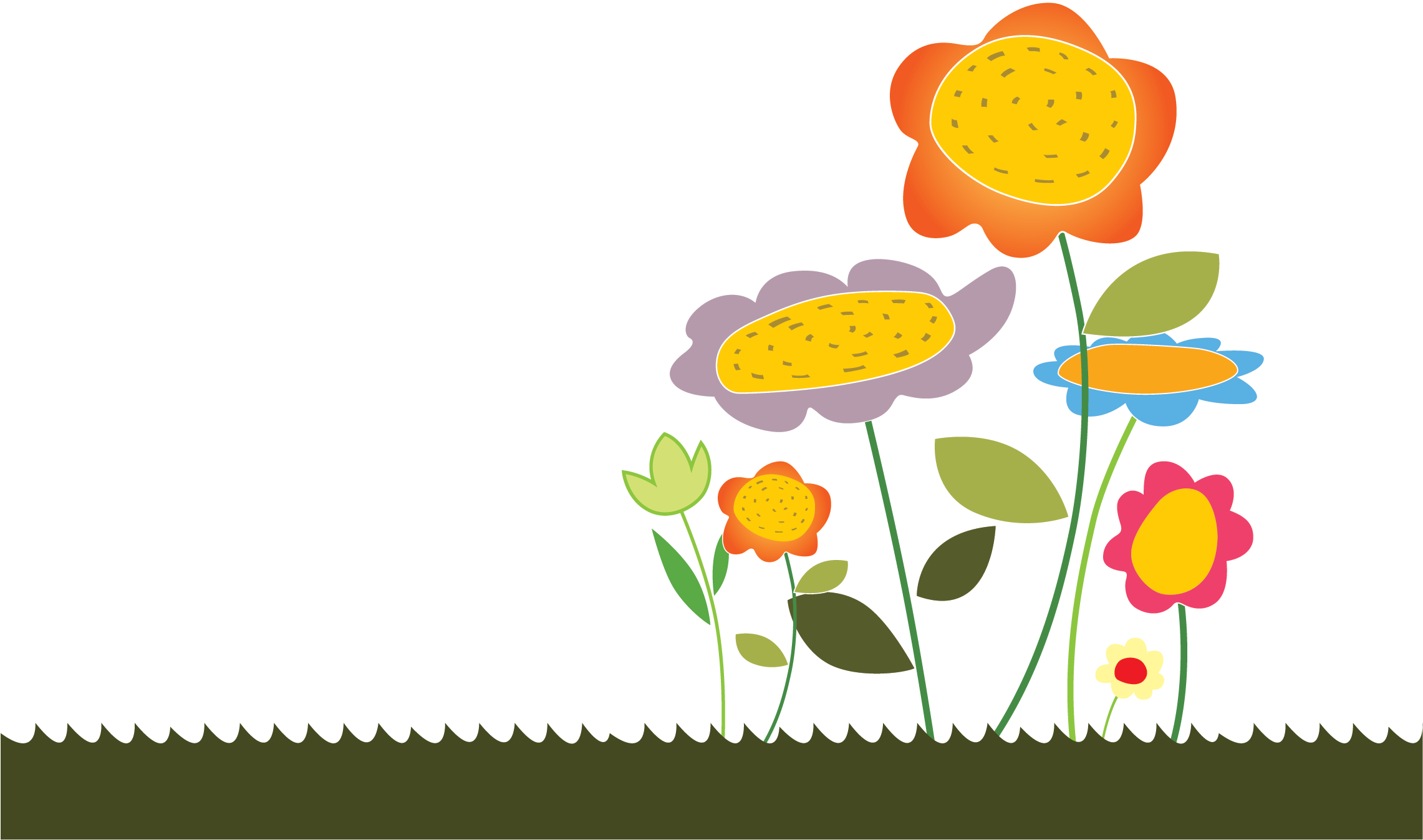 Flowers - Sunflower Clipart (2564x1635), Png Download