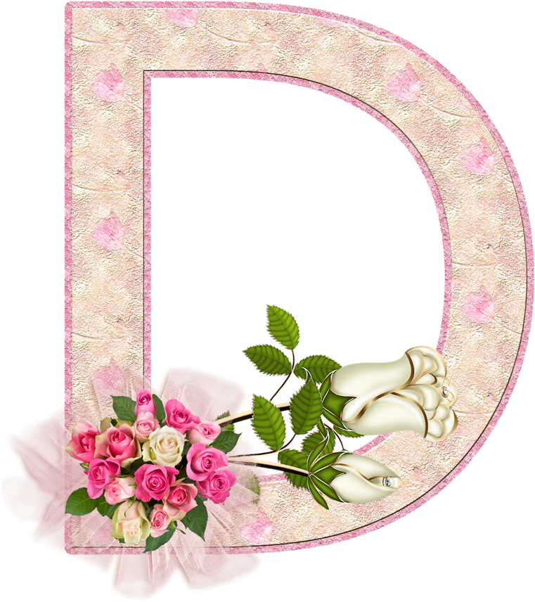 Flores Y Letras Para Decoupage - Molduras Para Clipart (811x1280), Png Download