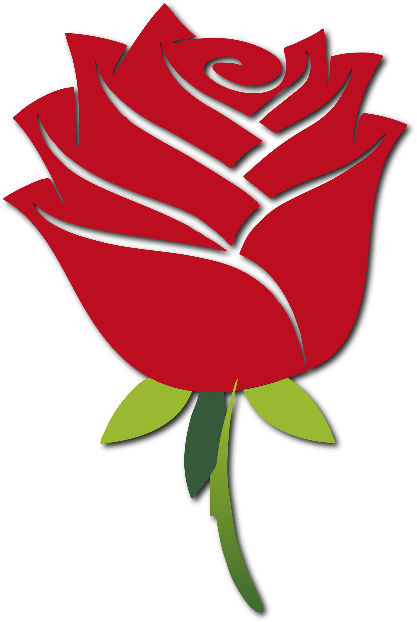 Rose Clipart (1594x2400), Png Download