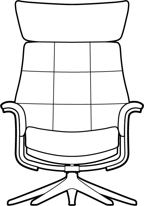 Fotoliu Urban Sense Flexlux Savoy Safari - Office Chair Clipart (474x674), Png Download