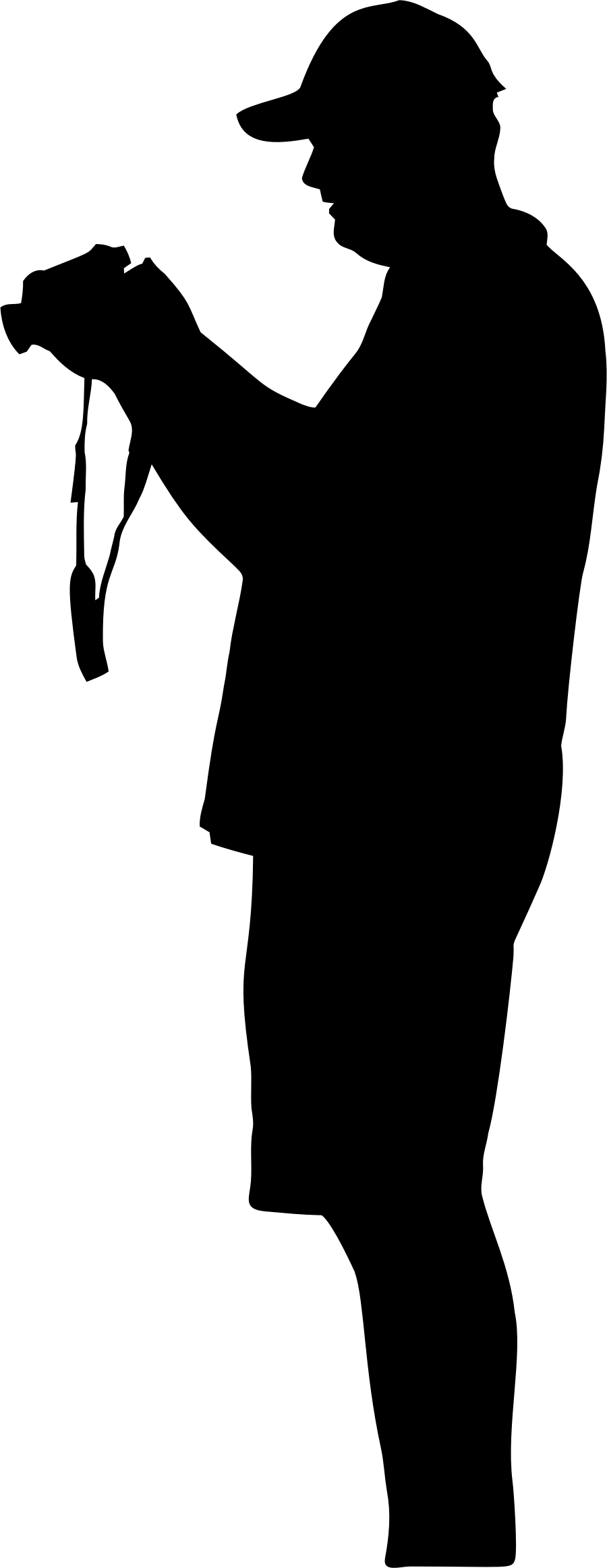 Big Image - Human Png Black And White Clipart (900x2326), Png Download