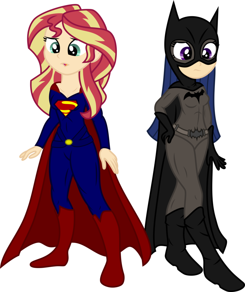 You Can Click Above To Reveal The Image Just This Once, - Equestria Girls Style Batman Clipart (861x1024), Png Download