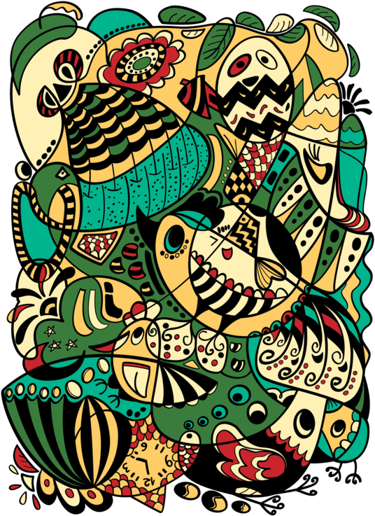 12 Animals On Illustration Served - Pets , Anime , Animals , Cats , Dogs T Shirt Clipart (600x843), Png Download