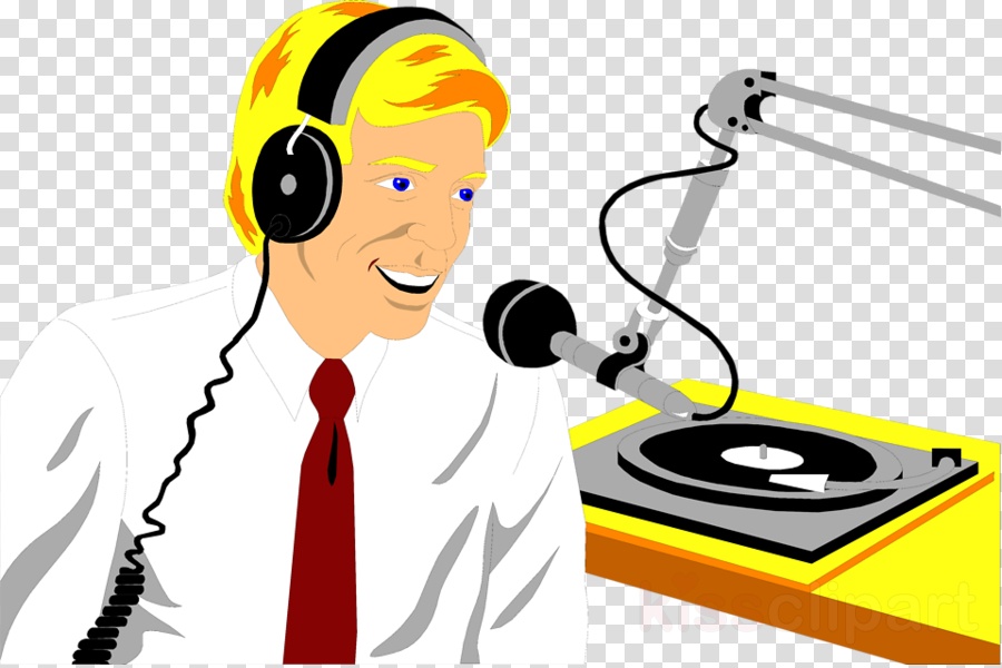 Radio Jockey Clipart Radio Personality Disc Jockey - Png Download (900x600), Png Download