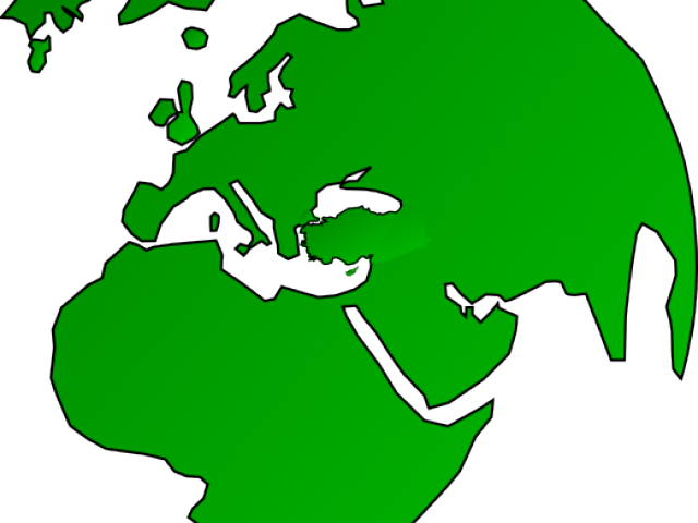 Globe Clipart Africa - Clipart Earth Europe - Png Download (640x480), Png Download